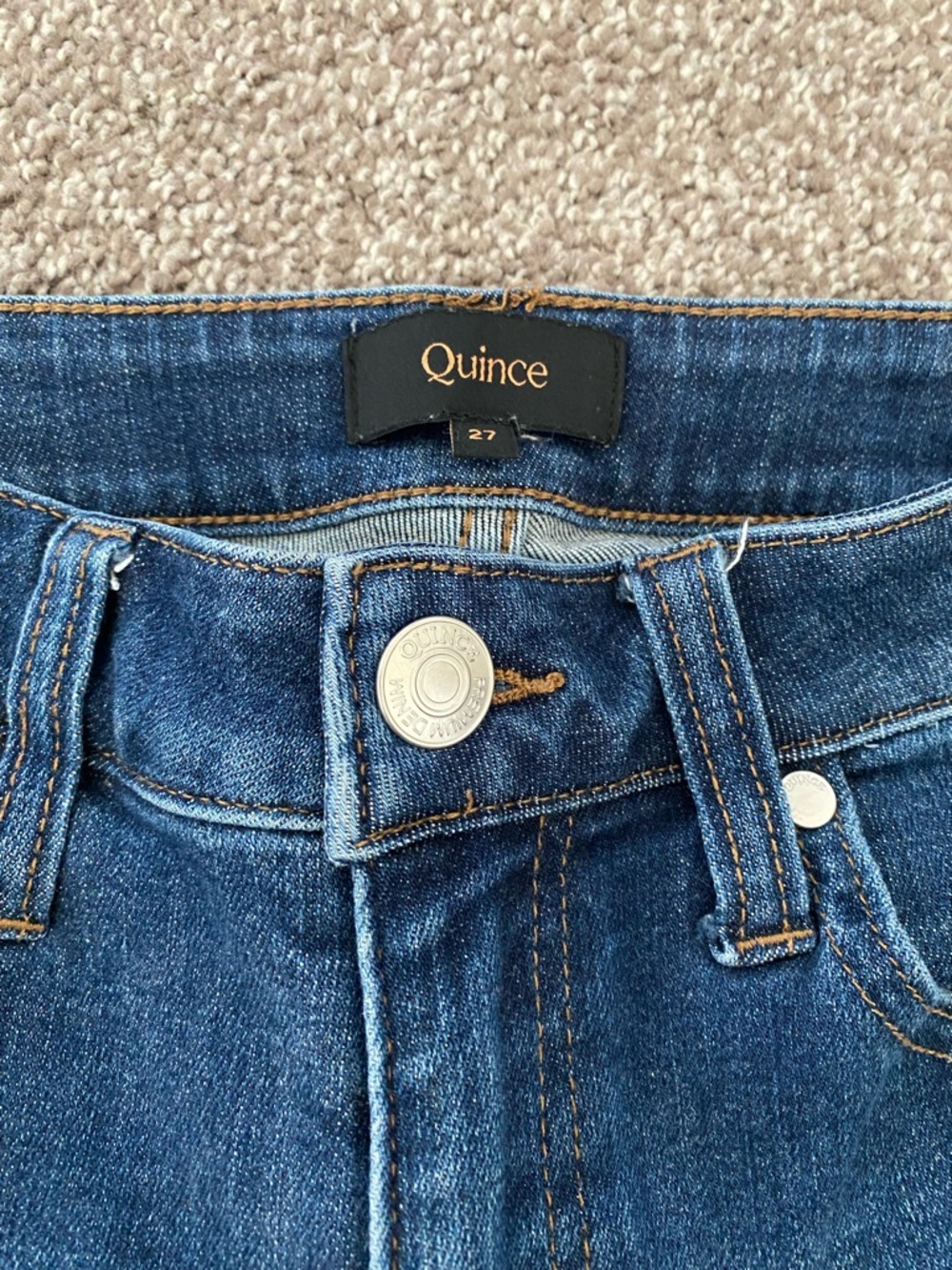 Quince Straight Leg Skinny Jeans - Picture 5 of 8